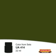   Lifecolor Tela Grigio Verde Duffel Grey Green Acrylic Paint 22 ml (NUA414)