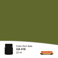   Lifecolor Verde Telo Mimetico Camouflage Green Sheet Acrylic Paint 22 ml (NUA416)