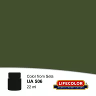 Lifecolor Olivgrun Acrylic Paint 22 ml (NUA506)