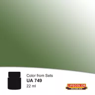   Lifecolor Vegetable Origin Damp Green Acrylic Paint 22 ml (NUA749)