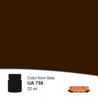 Lifecolor Blackened Umber Acrylic Paint 22 ml (NUA758)