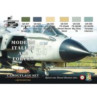 Lifecolor Modern Italian air forces, 6 x 22 ml (XS07)
