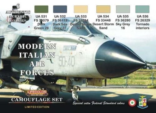 Lifecolor Modern Italian air forces, 6 x 22 ml (XS07)