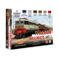 Lifecolor Italian Railways Set # 1 6 x 22 ml (XS13)