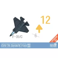   Magic Factory U.S. Navy Gerald R. Ford-class Aircraft Carrier- USS Gerald R. Ford CVN-78 (Upgraded Version) 1:700 (6501)