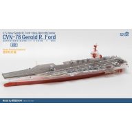   Magic Factory Clear Painted Colorful U.S. Navy Gerald R. Ford-class aircraft carrier- USS Gerald R. Ford CVN-78 1:700 (6502)