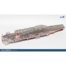 Magic Factory Clear Painted Colorful U.S. Navy Gerald R. Ford-class aircraft carrier- USS Gerald R. Ford CVN-78 1:700 (6502)