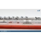 Magic Factory Clear Painted Colorful U.S. Navy Gerald R. Ford-class aircraft carrier- USS Gerald R. Ford CVN-78 1:700 (6502)