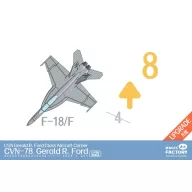   Magic Factory Clear Painted Colorful U.S. Navy Gerald R. Ford-class aircraft carrier- USS Gerald R. Ford CVN-78 1:700 (6502)