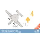 Magic Factory Clear Painted Colorful U.S. Navy Gerald R. Ford-class aircraft carrier- USS Gerald R. Ford CVN-78 1:700 (6502)