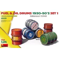   MiniArt Fuel & Oil Drums 1930-50's Set 1 (German Type) 1:24 (24009)