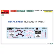 MiniArt German Tractor D8506 w/Roof 1:24 (24010)