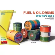 MiniArt Fuel & Oil Drums 1930-50's Set 2 1:24 (24012)