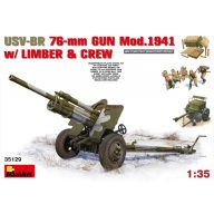   MiniArt USV-BR 76-mm Gun Mod.1941 w/Limber & Crew 1:35 (35129)