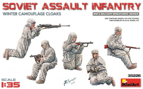 Miniart Soviet Assault Infantry(Winter Camouflage Cloaks) 1:35 (35226)