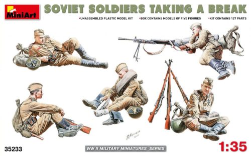 Miniart Soviet Soldiers Taking a Break 1:35 (35233)