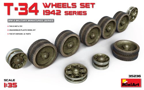 Miniart T-34 Wheels Set.1942 Series 1:35 (35236)