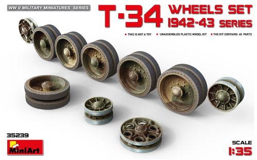 Miniart T-34 Wheels Set 1942-43 Series 1:35 (35239)