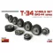 MiniArt T-34 Wheels Set. 1943-44 Series 1:35 (35242)