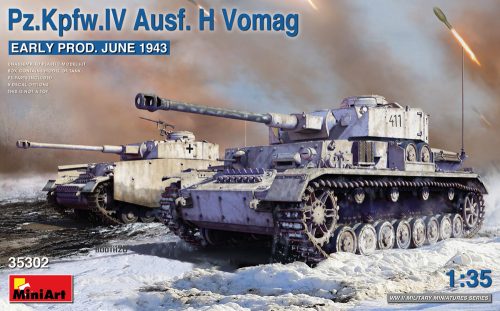 Miniart Pz.Kpfw.IV Ausf. H Vomag. Early Prod. (June 1943) 1:35 (35302)