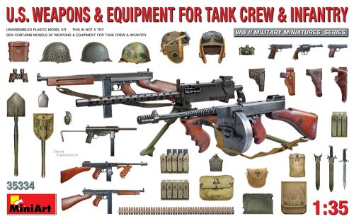 Miniart U.S. Weapons & Equipment for Tank Crew + Infantry 1:35 (35334)