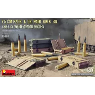   MiniArt 7.5 cm Pzgr. & Gr. Patr. Kw.K. 40 Shells with Ammo Boxes 1:35 (35381)