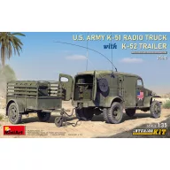   MiniArt U.S. Army K-51 Radio Truck w/K-52 Trailer. Interior Kit 1:35 (35418)