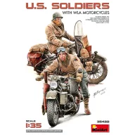 MiniArt U.S. Soldiers w/ WLA Motorcycles 1:35 (35422)