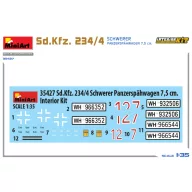   MiniArt Sd.Kfz. 234/4 Schwerer Panzerspahwagen 7,5 cm. Interior Kit 1:35 (35427)