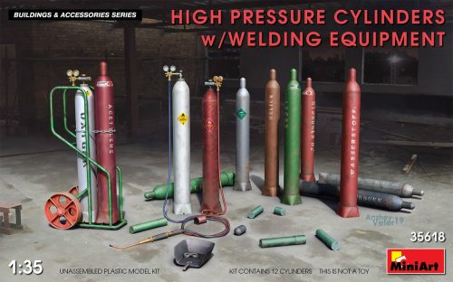 Miniart High Pressure Cylinders w/Welding Equipment 1:35 (35618)