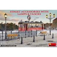 MiniArt Street Accessories With Lamps & Clocks 1:35 (35639)