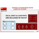 MiniArt Street Accessories With Lamps & Clocks 1:35 (35639)