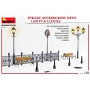 MiniArt Street Accessories With Lamps & Clocks 1:35 (35639)