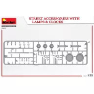 MiniArt Street Accessories With Lamps & Clocks 1:35 (35639)