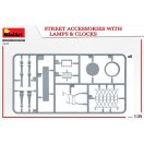 MiniArt Street Accessories With Lamps & Clocks 1:35 (35639)