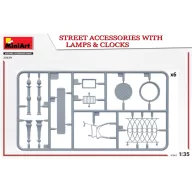 MiniArt Street Accessories With Lamps & Clocks 1:35 (35639)