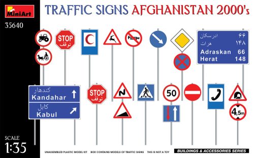 Miniart Traffic Signs. Afghanistan 2000's 1:35 (35640)