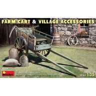 MiniArt Farm Cart with Village Accessories 1:35 (35657)