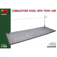   MiniArt Cobblestone Road w/Tram Line (Injection Mold) 1:35 36065