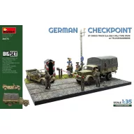   MiniArt German Checkpoint. 3t Cargo Truck 3,6-36S & Kfz.1 Type 170VK w/ Feldgendarmerie. Big Set 1:35 (36075)