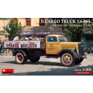   MiniArt 3t Cargo Truck 3,6-36S. Pritsche-Normal-Type 1:35 (38079)