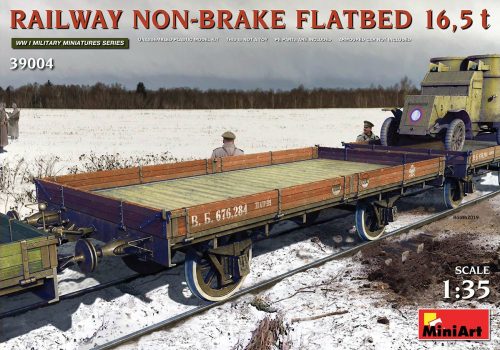 Miniart Railway Non-brake Flatbed 16,5 t 1:35 (39004)