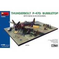   MiniArt Thunderbolt P-47D Bubbletop w/Base & Accessories. Big Set 1:48 (48018)