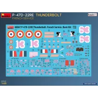   MiniArt P-47D-22RE Thunderbolt. French Service. Basic Kit 1:48 (48047)