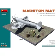 MiniArt Marston Mat Landing Strip w/Barrels 1:48 (49019)
