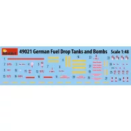 MiniArt German Fuel Drop Tanks and Bombs 1:48 (49021)