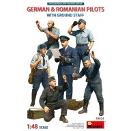 MiniArt German & Romanian Pilots w/Ground Staff 1:48 (49024)
