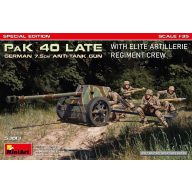  MiniArt German 7.5cm PaK 40 Late w/Elite Artillerie Regiment Crew. Special Edition 1:35 (53013)