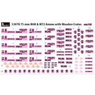 MiniArt 75 mm M48 & M72 Ammo w/Wooden Crates 1:35 (53078)