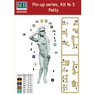 Master Box Pin-up series,Kit No.5 Patty 1:24 (MB24005)